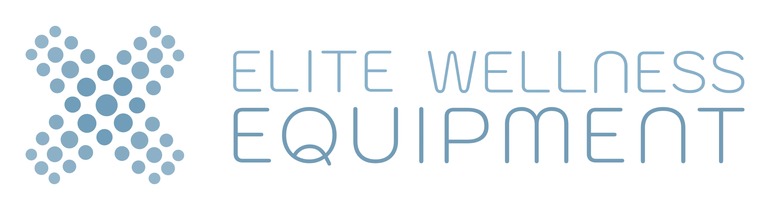 dark mode logo for elite wellness and equipment.